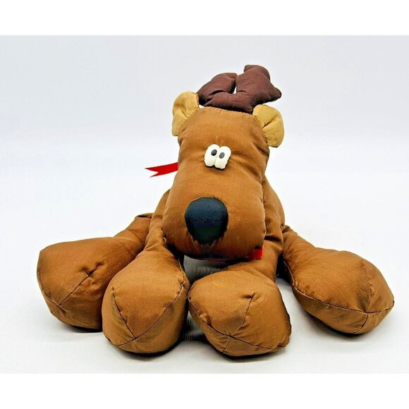 Hallmark Rodney Reindeer Plush Nylon Christmas Stuffed Animal 12 inch Tags VTG - Picture 5 of 10